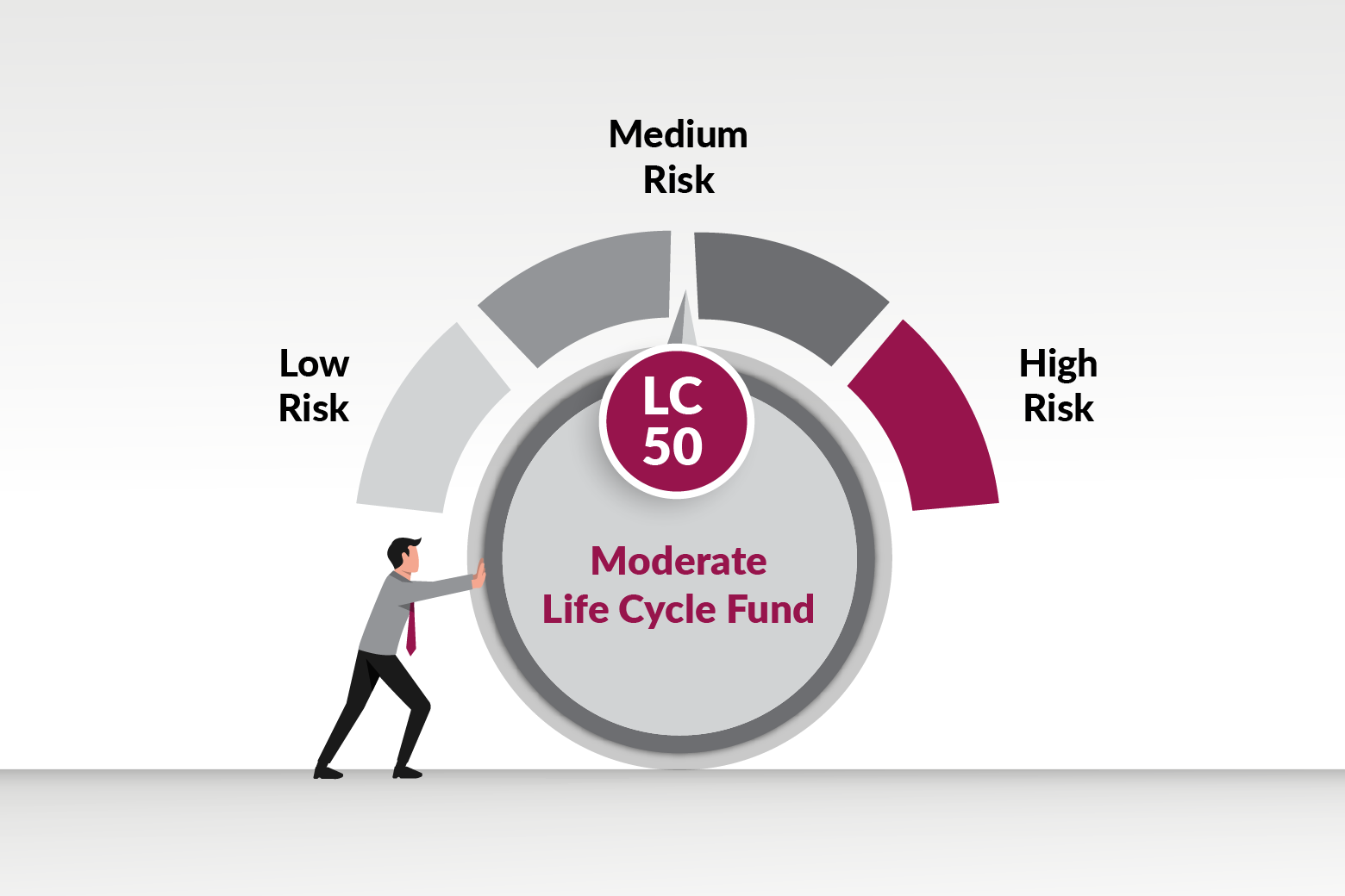 To know more on the investment chart for Aggressive lifecycle fund ...